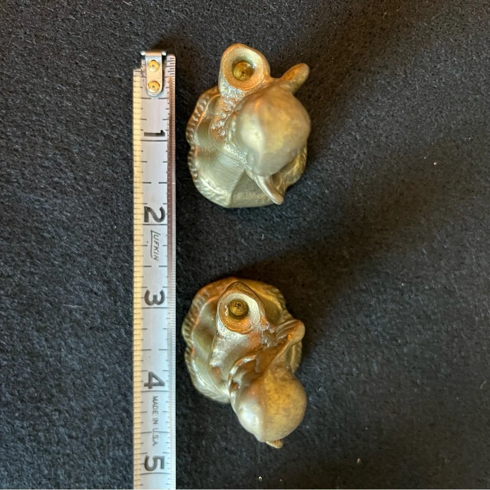 Mini Brass Angel Candle Holder Figurines 2 1/2